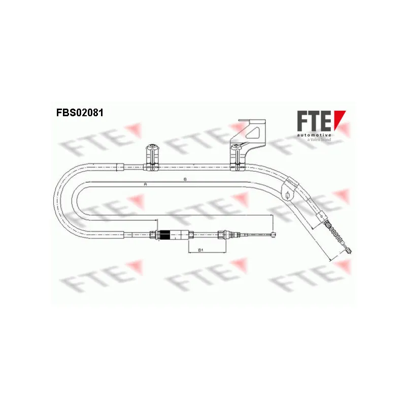 Tirette à câble, frein de stationnement FTE FBS02081