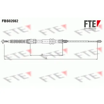 Tirette à câble, frein de stationnement FTE FBS02082