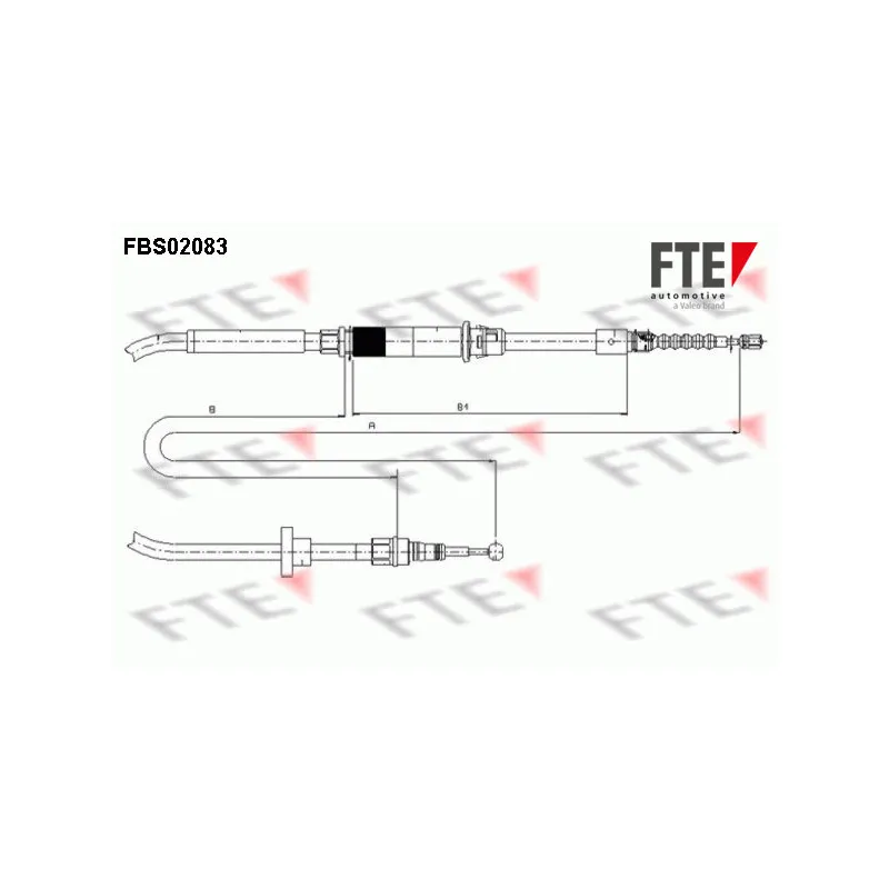 Tirette à câble, frein de stationnement FTE FBS02083