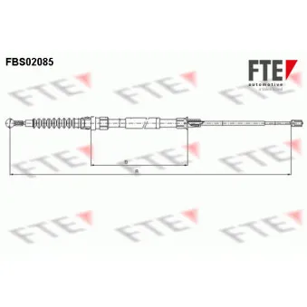 Tirette à câble, frein de stationnement FTE FBS02085
