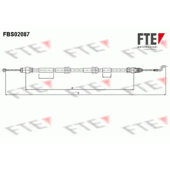 Tirette à câble, frein de stationnement FTE FBS02087