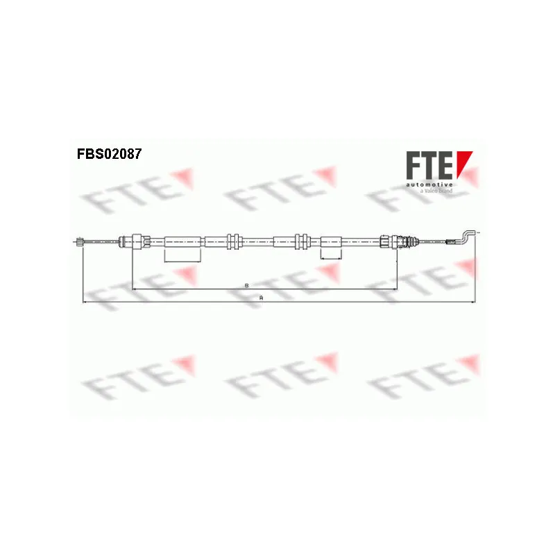Tirette à câble, frein de stationnement FTE FBS02087