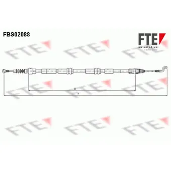 Tirette à câble, frein de stationnement FTE FBS02088