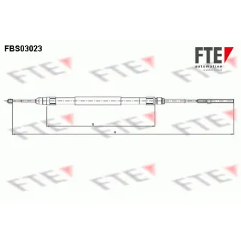 Tirette à câble, frein de stationnement FTE FBS03023