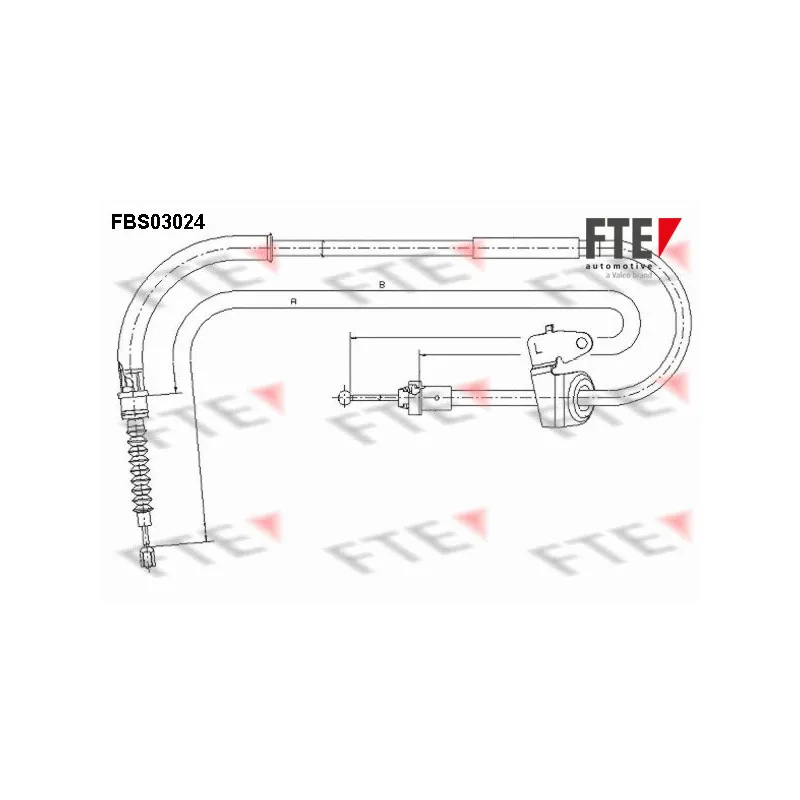 Tirette à câble, frein de stationnement FTE FBS03024