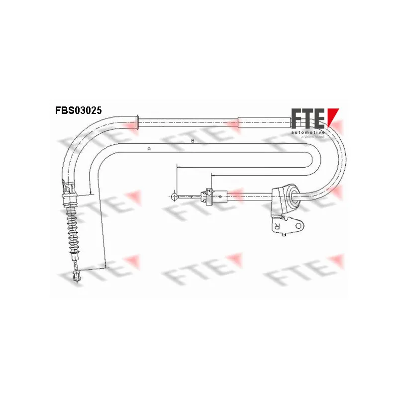 Tirette à câble, frein de stationnement FTE FBS03025