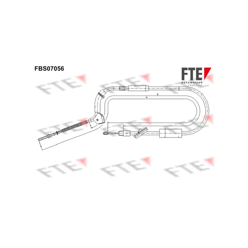 Tirette à câble, frein de stationnement FTE FBS07056