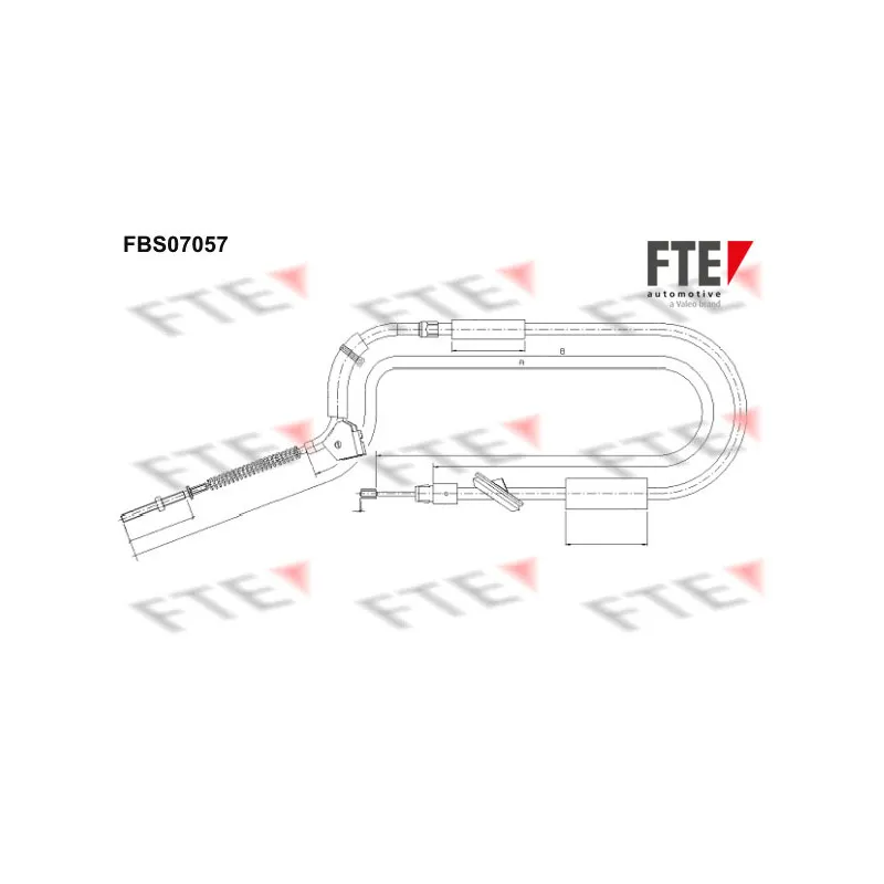 Tirette à câble, frein de stationnement FTE FBS07057