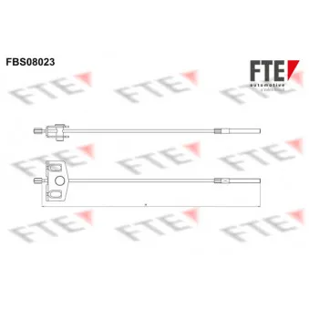 Tirette à câble, frein de stationnement FTE FBS08023