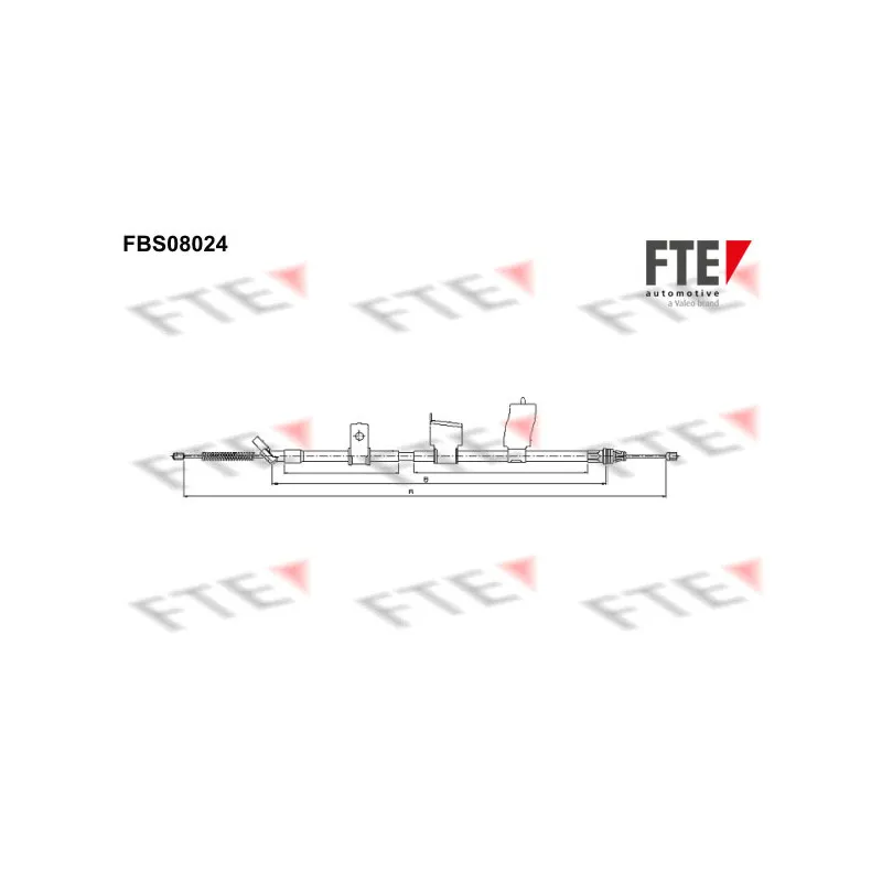 Tirette à câble, frein de stationnement FTE FBS08024