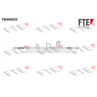 Tirette à câble, frein de stationnement FTE FBS08025
