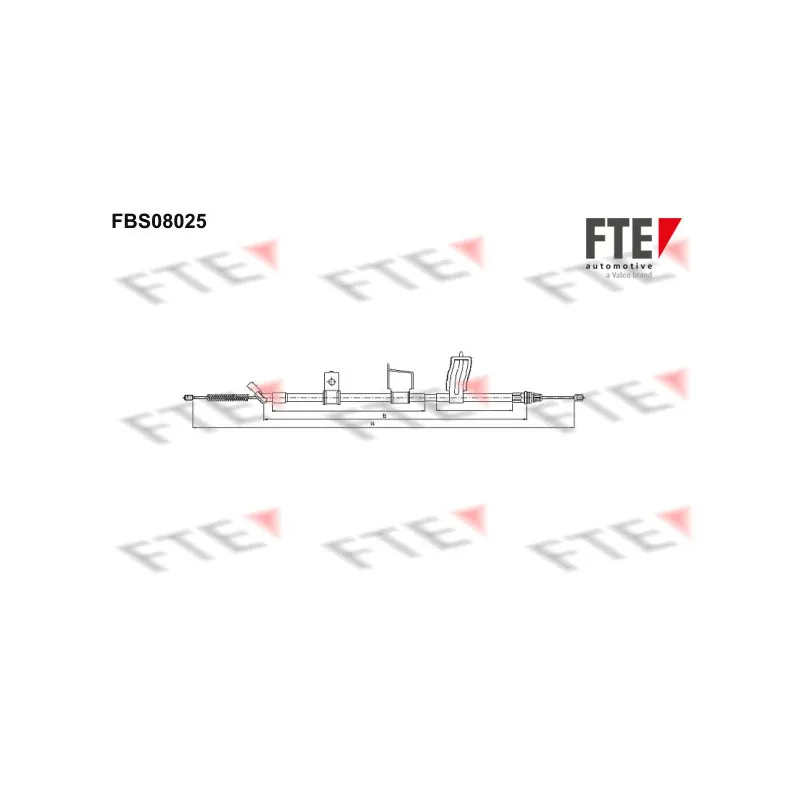 Tirette à câble, frein de stationnement FTE FBS08025