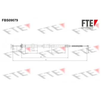 Tirette à câble, frein de stationnement FTE FBS09079