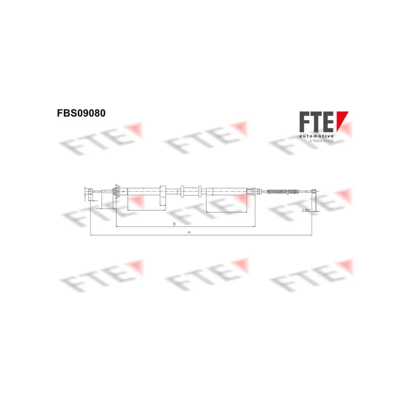 Tirette à câble, frein de stationnement FTE FBS09080