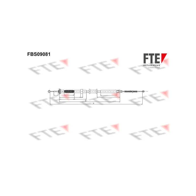 Tirette à câble, frein de stationnement FTE FBS09081