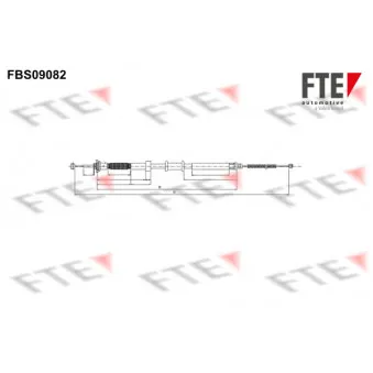 Tirette à câble, frein de stationnement FTE FBS09082