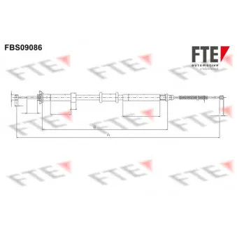 Tirette à câble, frein de stationnement FTE FBS09086