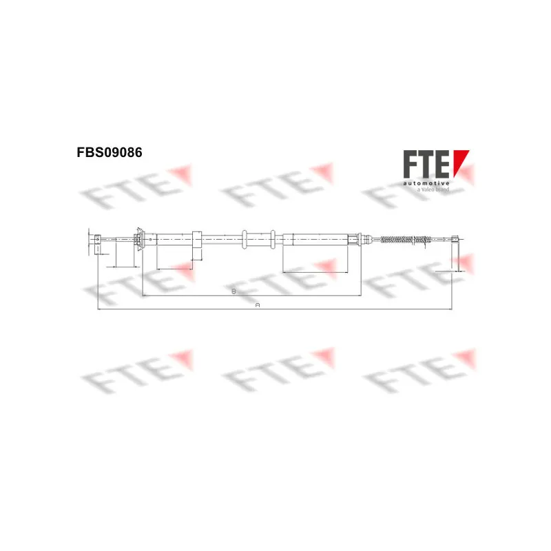 Tirette à câble, frein de stationnement FTE FBS09086