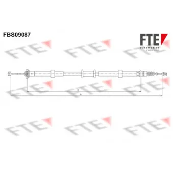 Tirette à câble, frein de stationnement FTE FBS09087