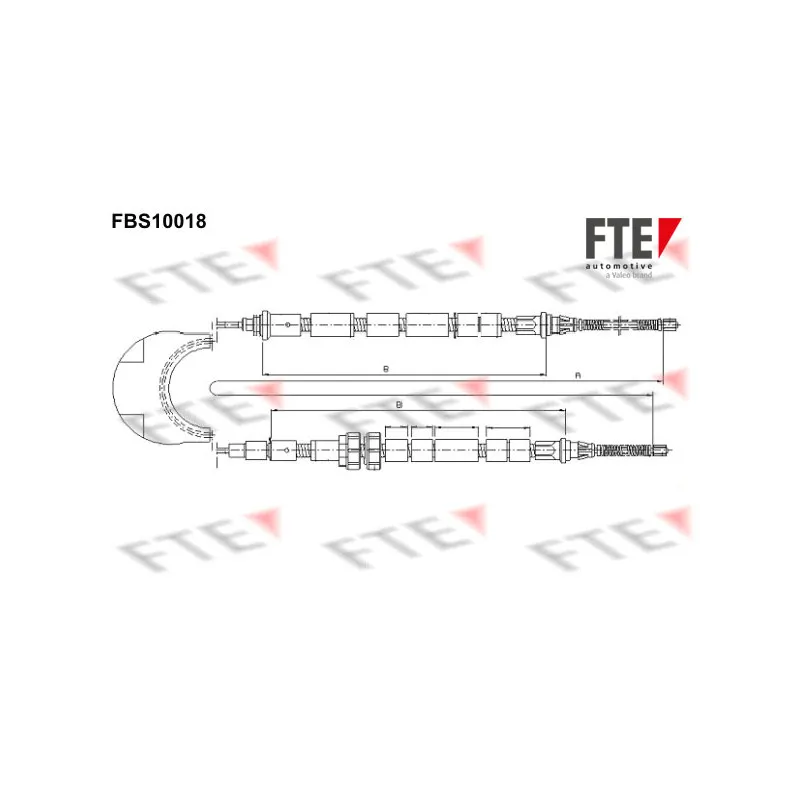 Tirette à câble, frein de stationnement FTE FBS10018