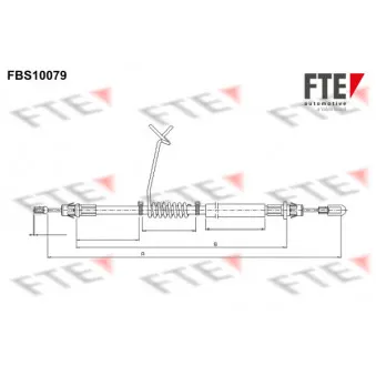 Tirette à câble, frein de stationnement FTE FBS10079