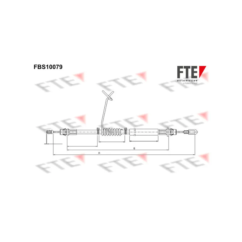 Tirette à câble, frein de stationnement FTE FBS10079