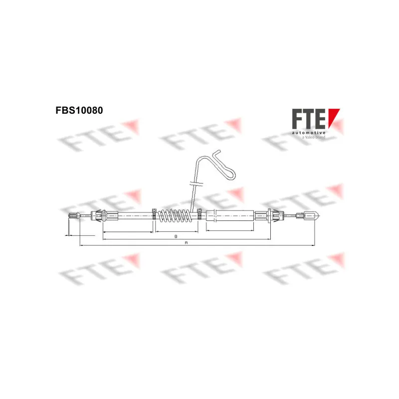 Tirette à câble, frein de stationnement FTE FBS10080