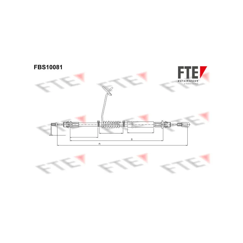 Tirette à câble, frein de stationnement FTE FBS10081