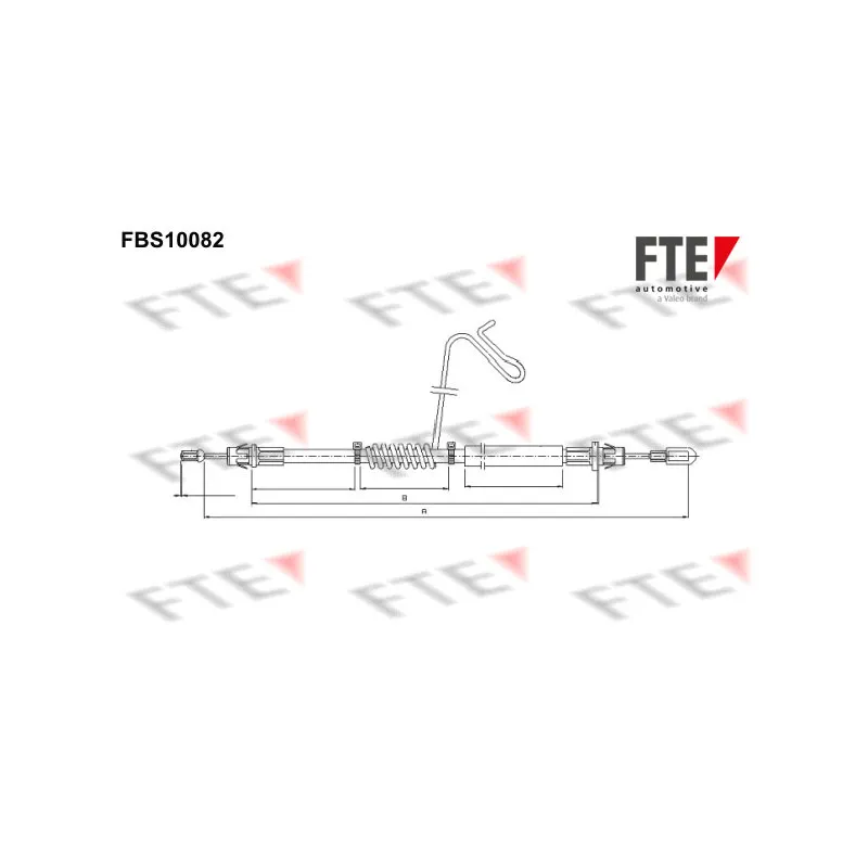 Tirette à câble, frein de stationnement FTE FBS10082