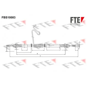 Tirette à câble, frein de stationnement FTE FBS10083