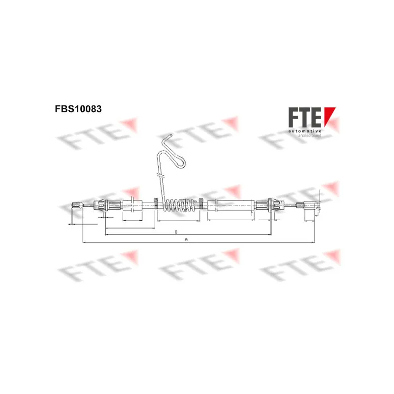 Tirette à câble, frein de stationnement FTE FBS10083