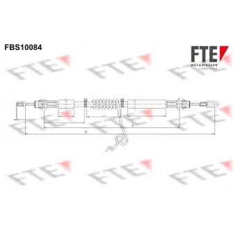 Tirette à câble, frein de stationnement FTE FBS10084