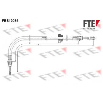 Tirette à câble, frein de stationnement FTE FBS10085