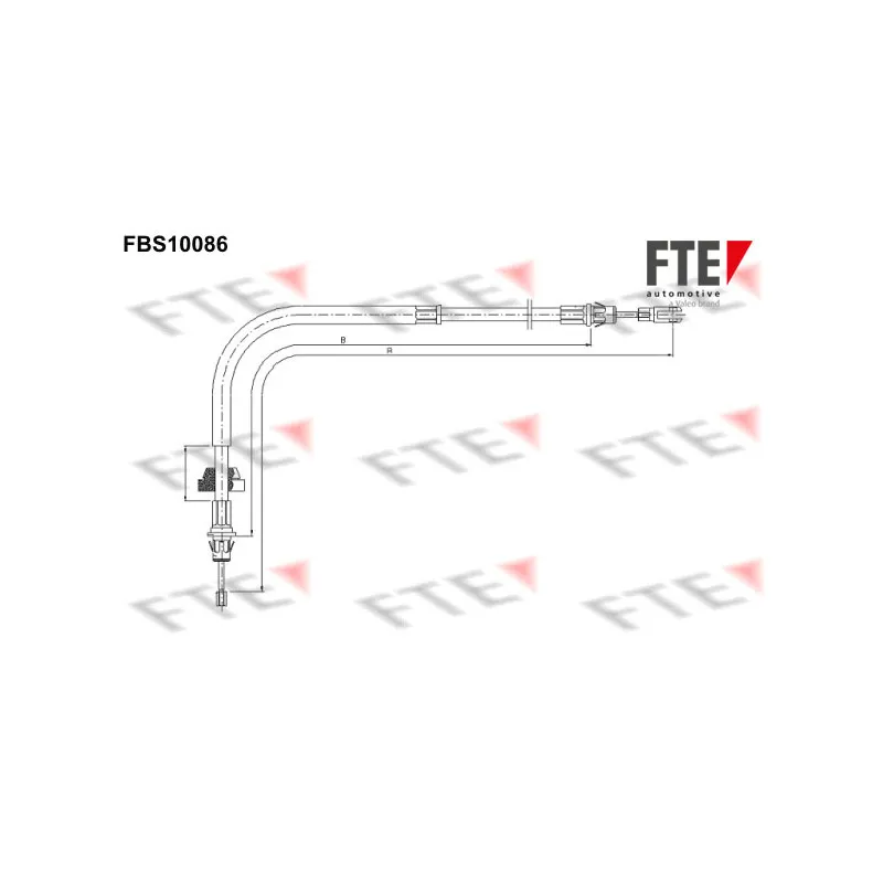 Tirette à câble, frein de stationnement FTE FBS10086