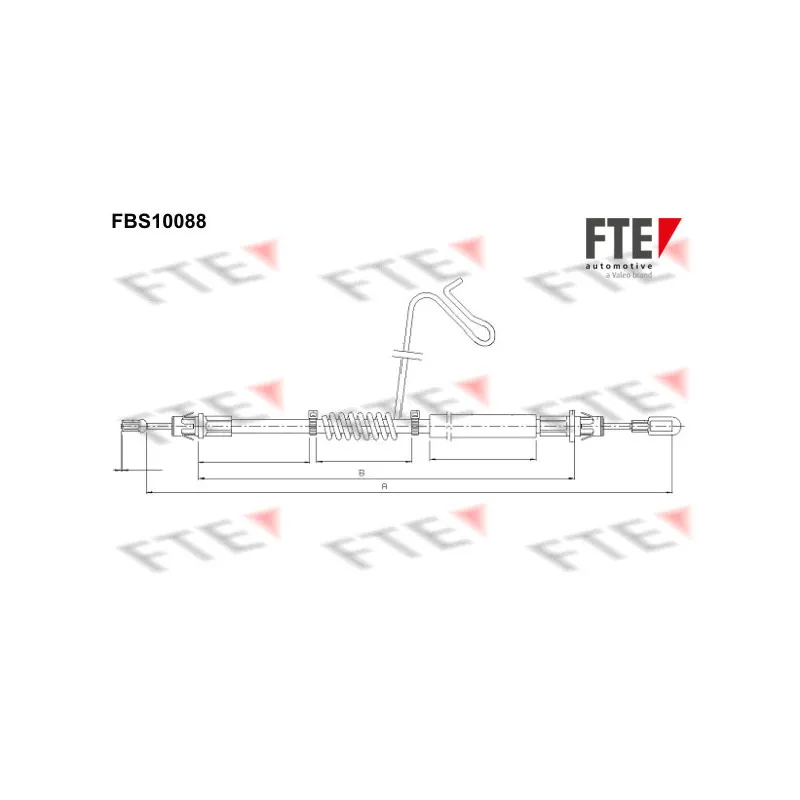 Tirette à câble, frein de stationnement FTE FBS10088