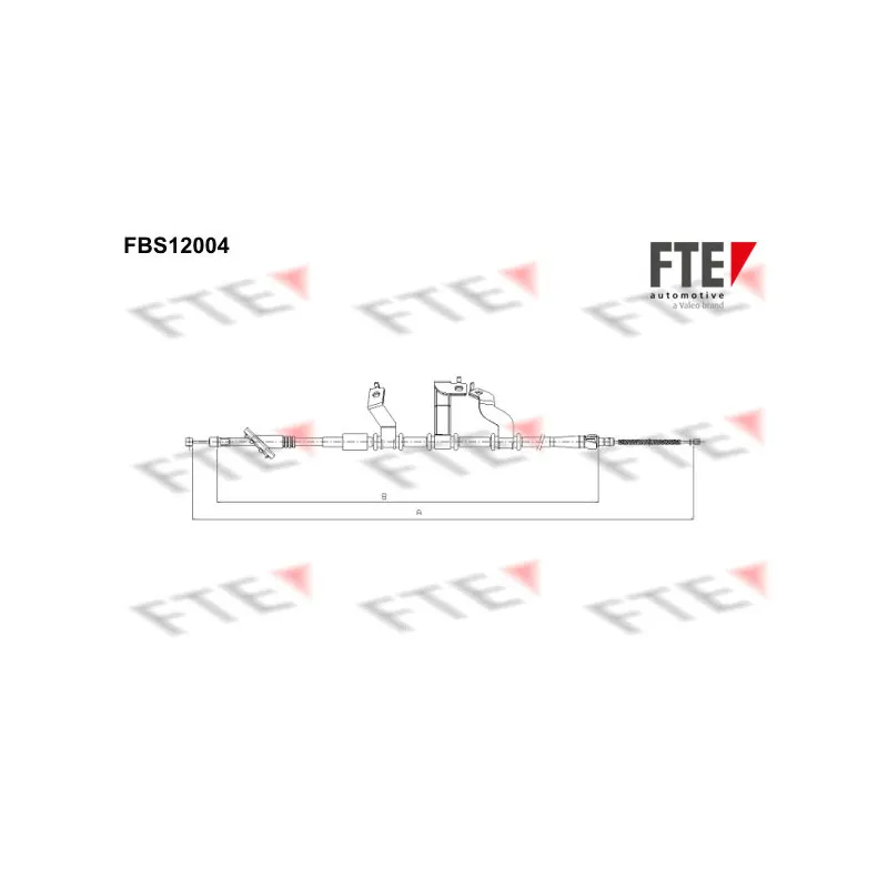 Tirette à câble, frein de stationnement FTE FBS12004