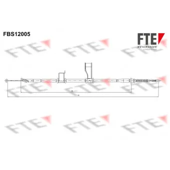 Tirette à câble, frein de stationnement FTE FBS12005