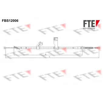 Tirette à câble, frein de stationnement FTE FBS12006