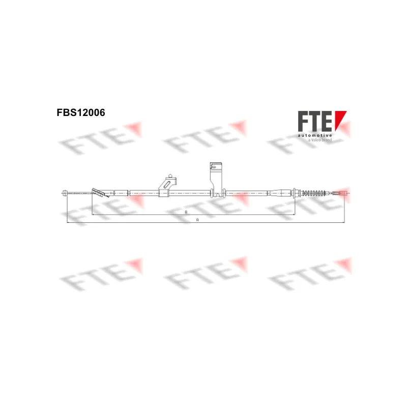 Tirette à câble, frein de stationnement FTE FBS12006