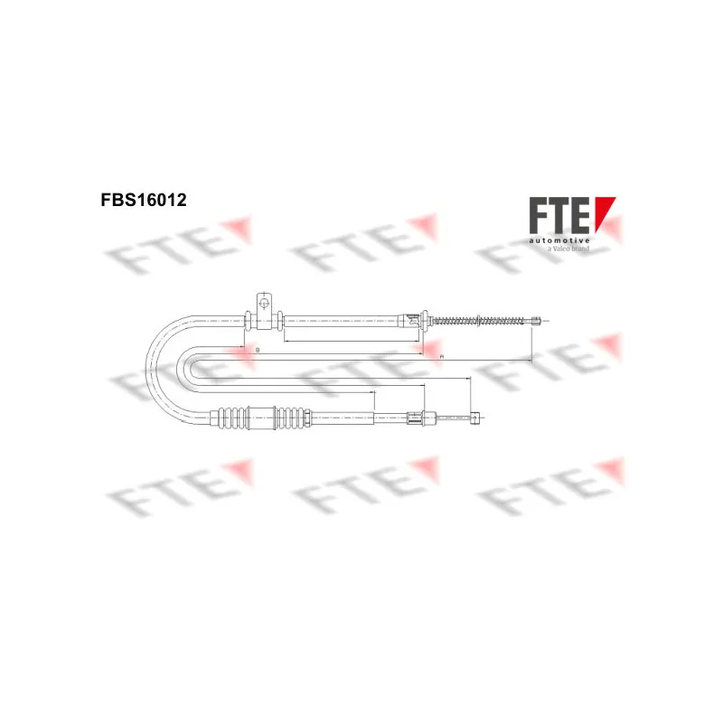 Tirette à câble, frein de stationnement FTE FBS16012