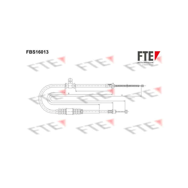 Tirette à câble, frein de stationnement FTE FBS16013