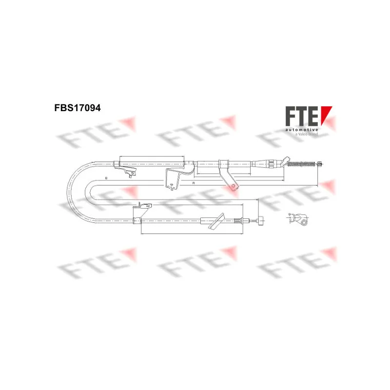 Tirette à câble, frein de stationnement FTE FBS17094