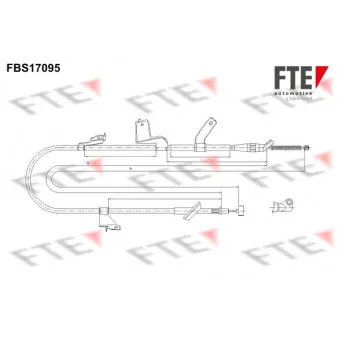 Tirette à câble, frein de stationnement FTE FBS17095
