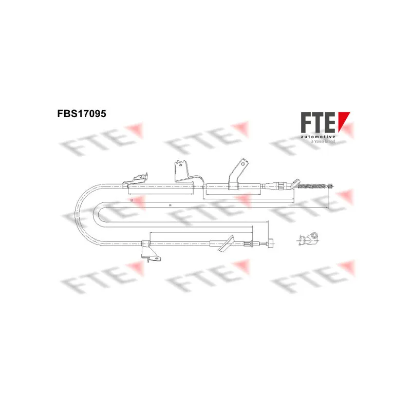 Tirette à câble, frein de stationnement FTE FBS17095