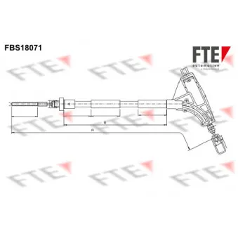 Tirette à câble, frein de stationnement FTE FBS18071