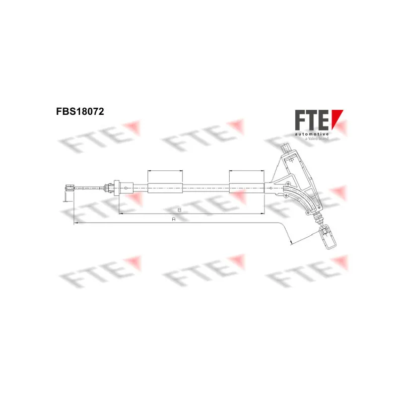 Tirette à câble, frein de stationnement FTE FBS18072