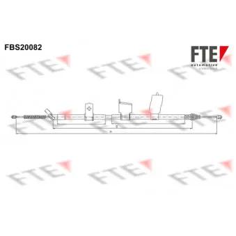 Tirette à câble, frein de stationnement FTE FBS20082
