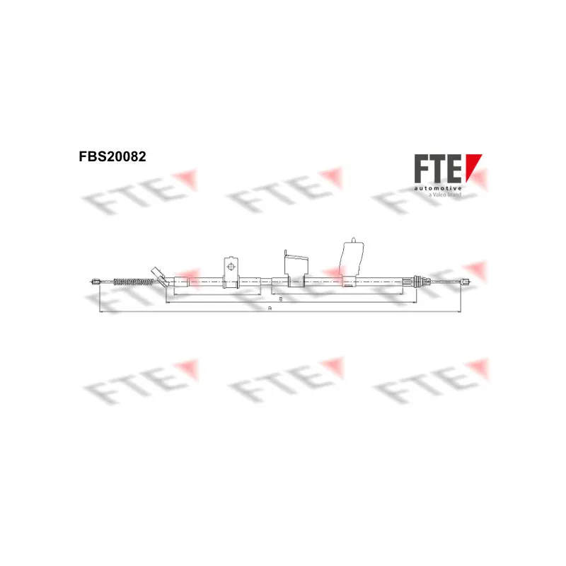Tirette à câble, frein de stationnement FTE FBS20082