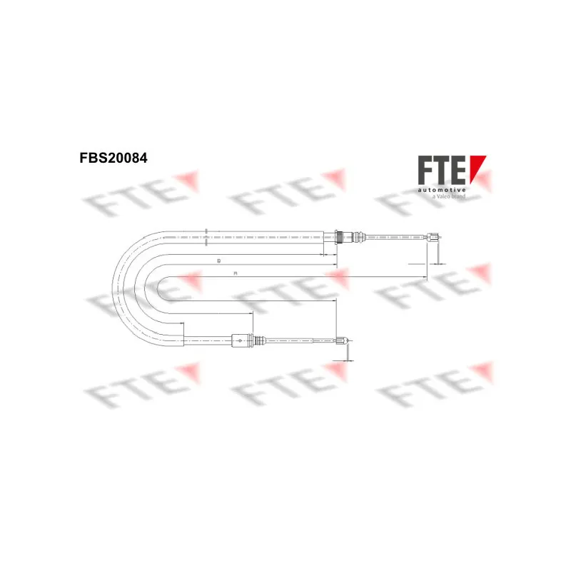 Tirette à câble, frein de stationnement FTE FBS20084