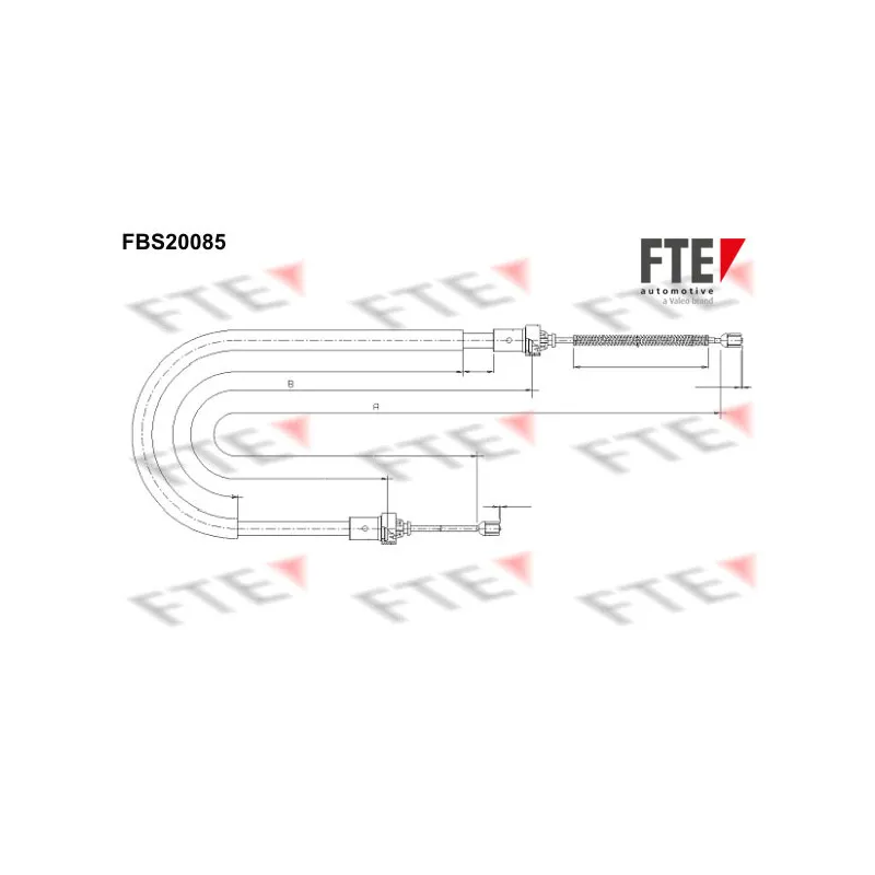 Tirette à câble, frein de stationnement FTE FBS20085